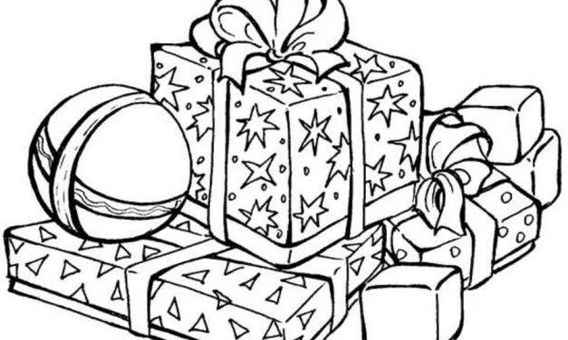 Coloring pages: Christmas Gifts