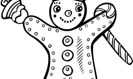 Coloring pages: Christmas Gingerbread