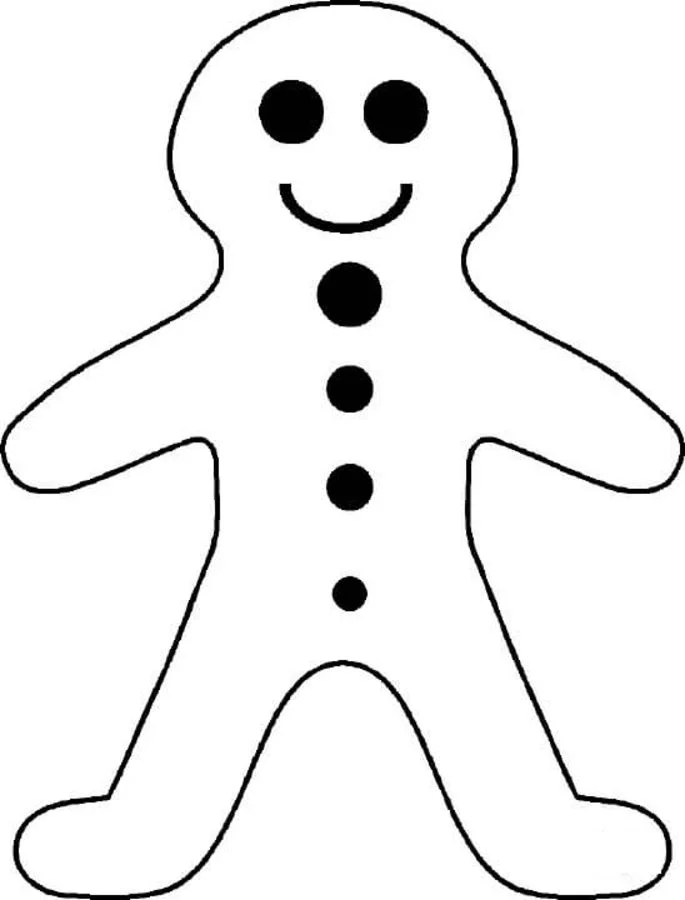 Kolorowanki: Piernik bożonarodzeniowy 5