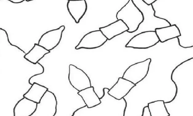 Coloring pages: Christmas Lights