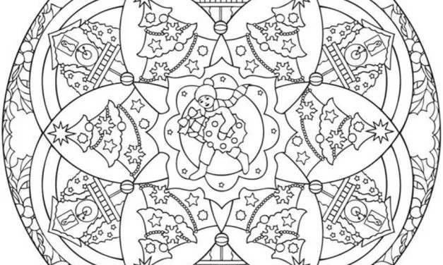Coloring pages: Christmas Mandalas
