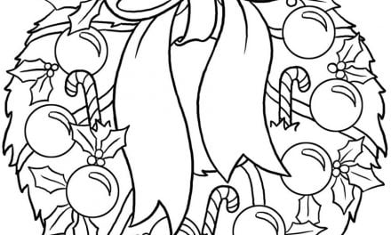 Coloring pages: Christmas Wreath