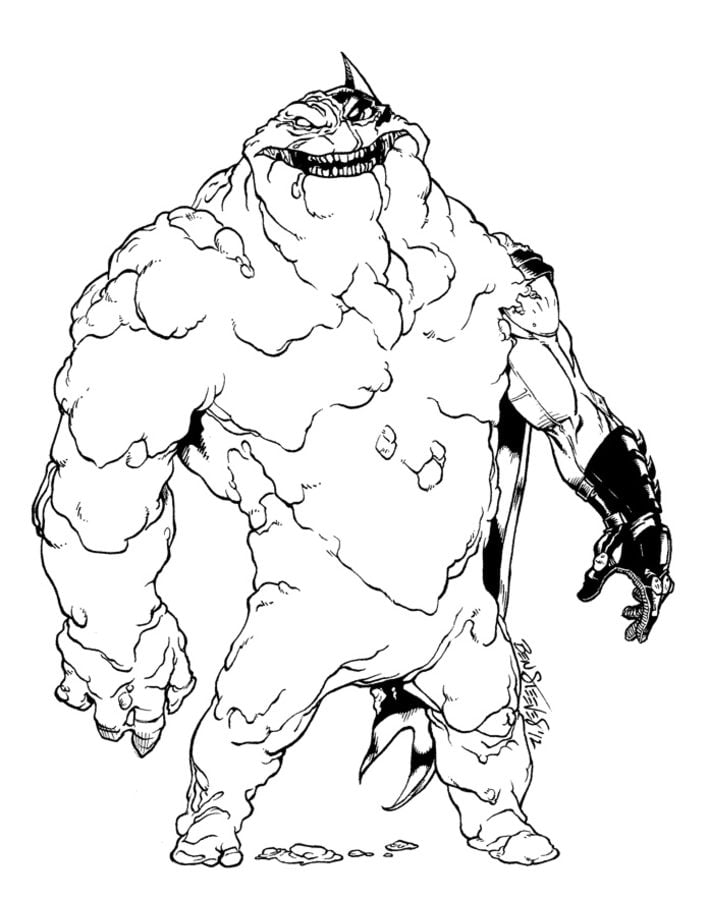 Coloring pages: Clayface 3