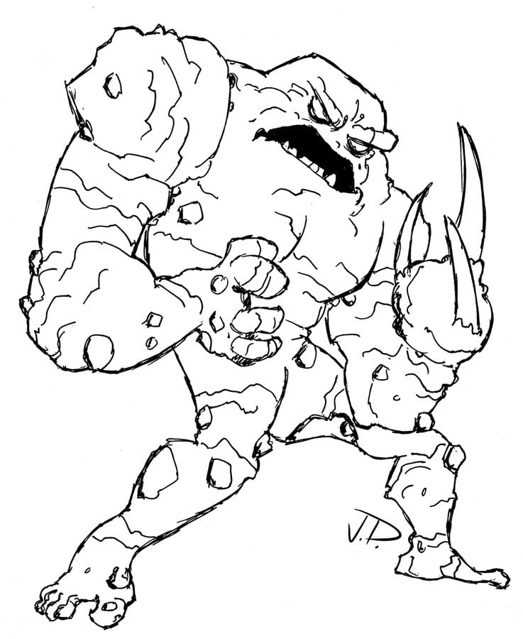 Coloring pages: Clayface 5