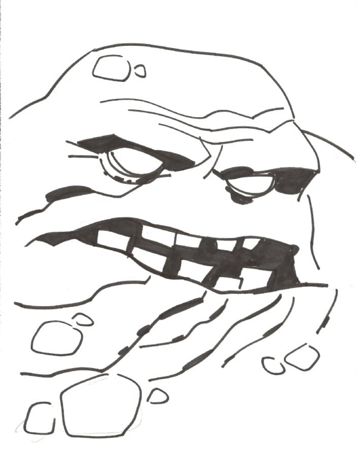 Coloring pages: Clayface 6