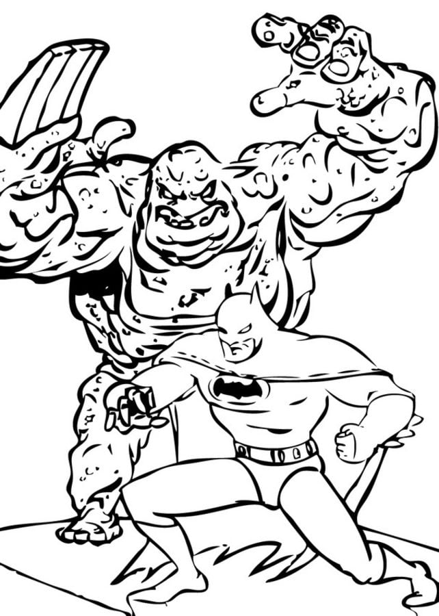 Coloring pages: Clayface 7