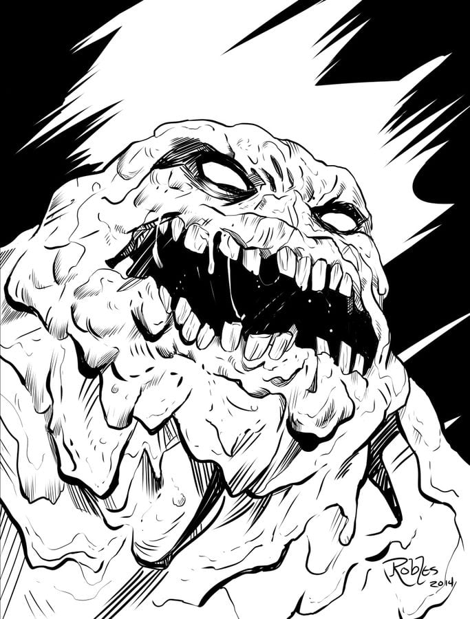 Coloring pages: Clayface 8