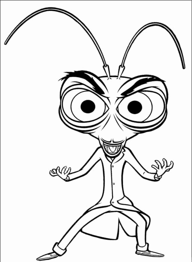 Coloring pages: Cockroach 4