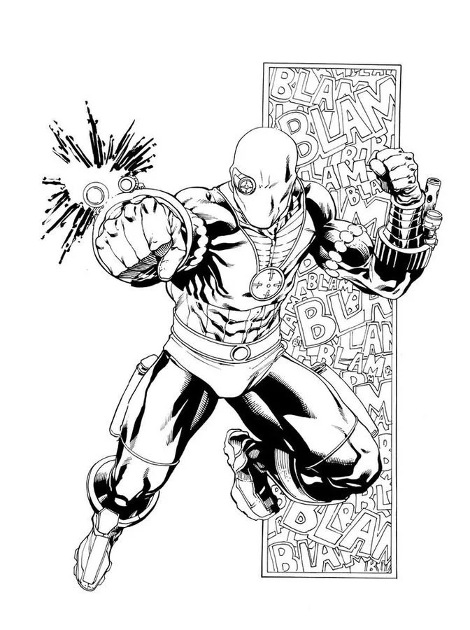 Coloring pages: Deadshot, printable for kids & adults, free