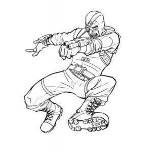 Coloring pages: Deadshot, printable for kids &amp; adults, free