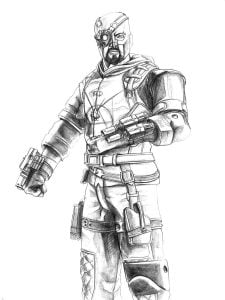 Coloring pages: Deadshot, printable for kids &amp; adults, free