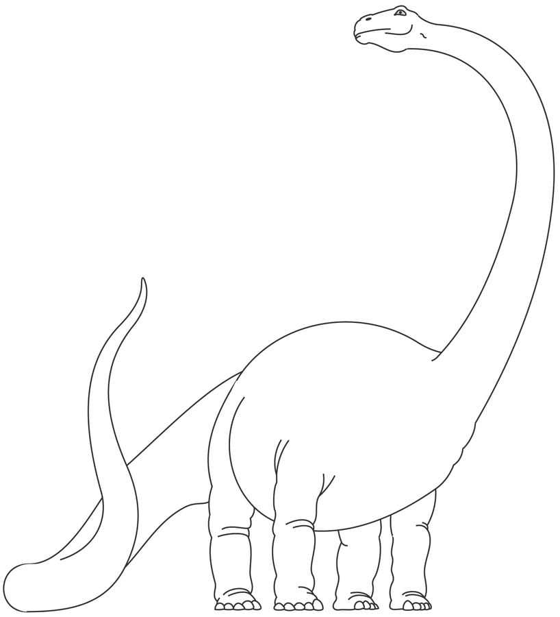Dibujos para colorear: Diplodocus