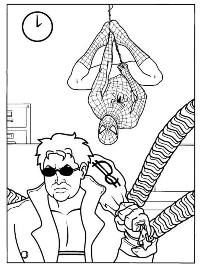 Coloring pages: Doctor Octopus