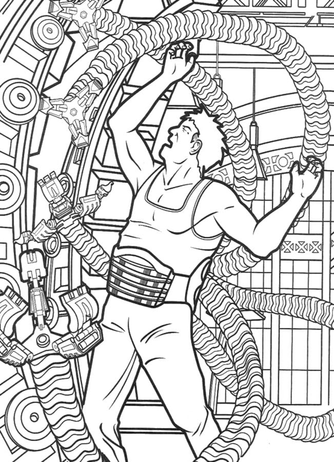 Coloring pages: Doctor Octopus