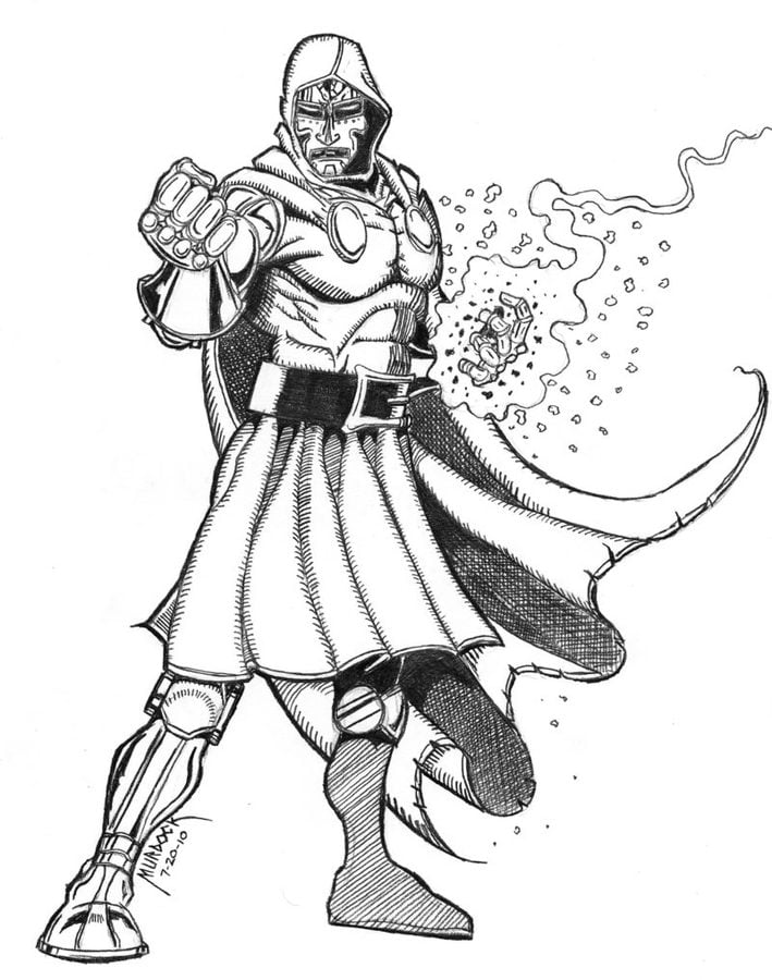 Coloring pages: Doctor Doom