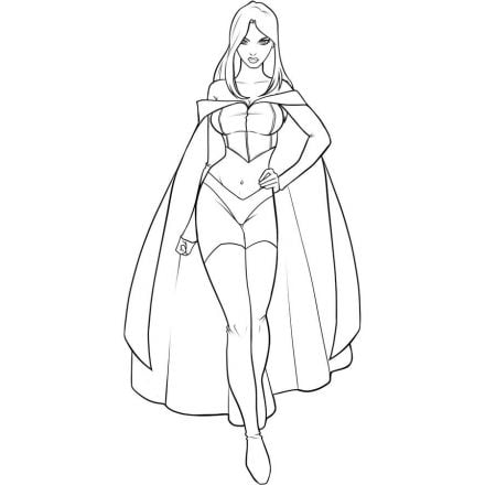 Coloring pages: Emma Frost, printable for kids & adults, free