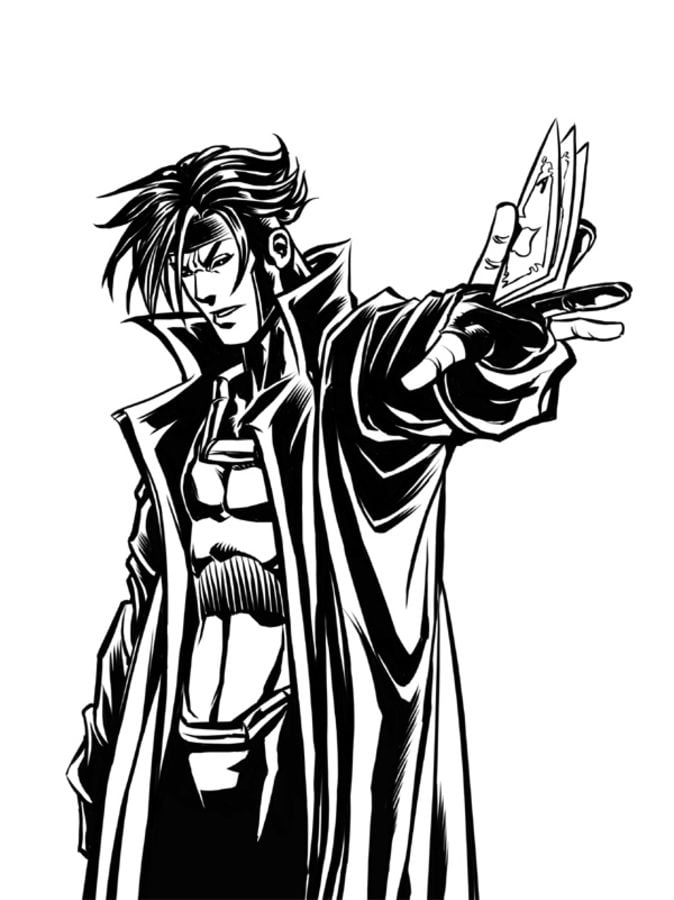 Coloring pages: Gambit