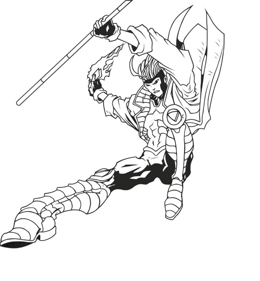 Coloring pages: Gambit 4