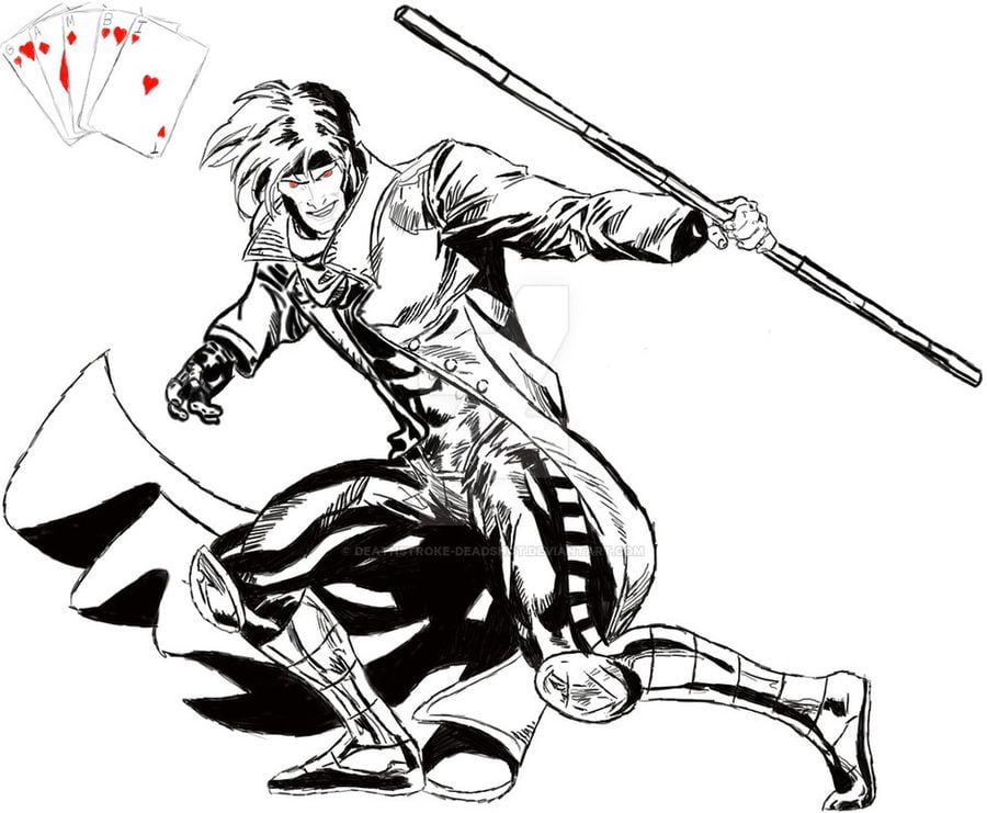Coloring pages: Gambit