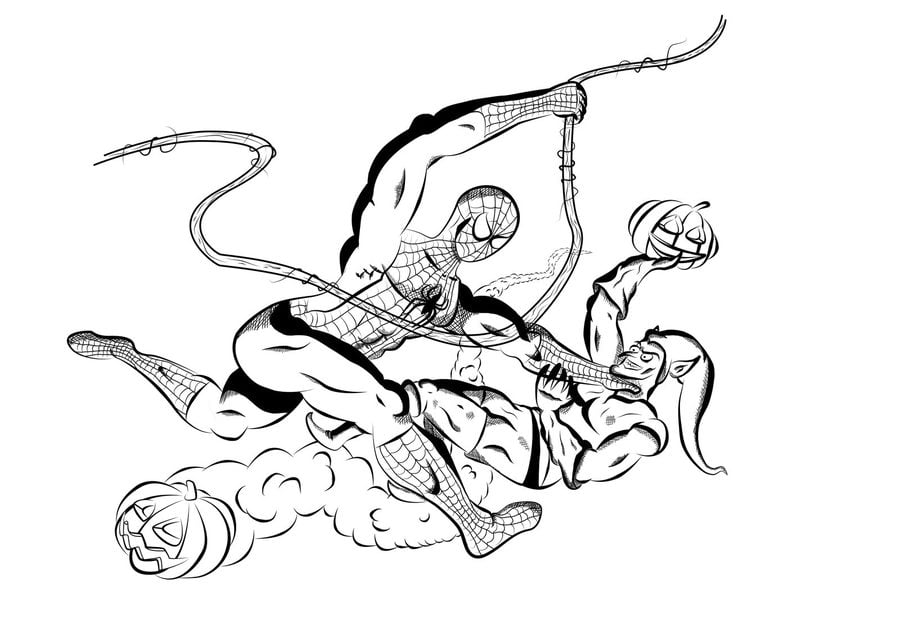 Coloring pages: Green Goblin