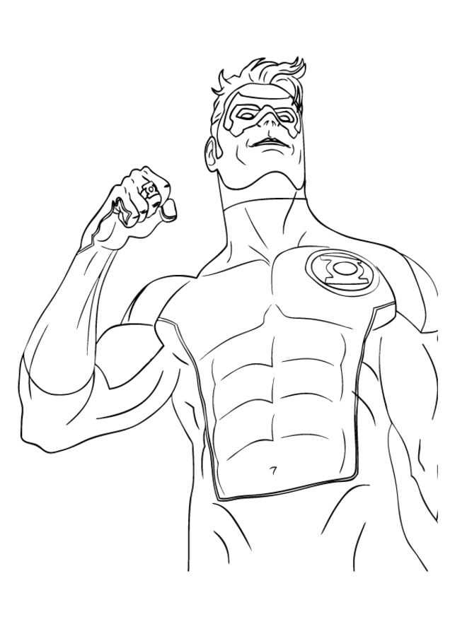 Coloring pages: Green Lantern