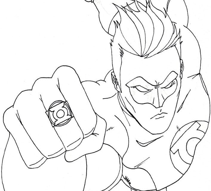 Coloriages: Green Lantern