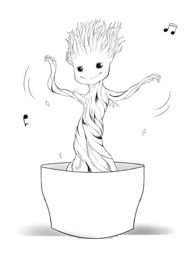 Coloring pages: Groot 4