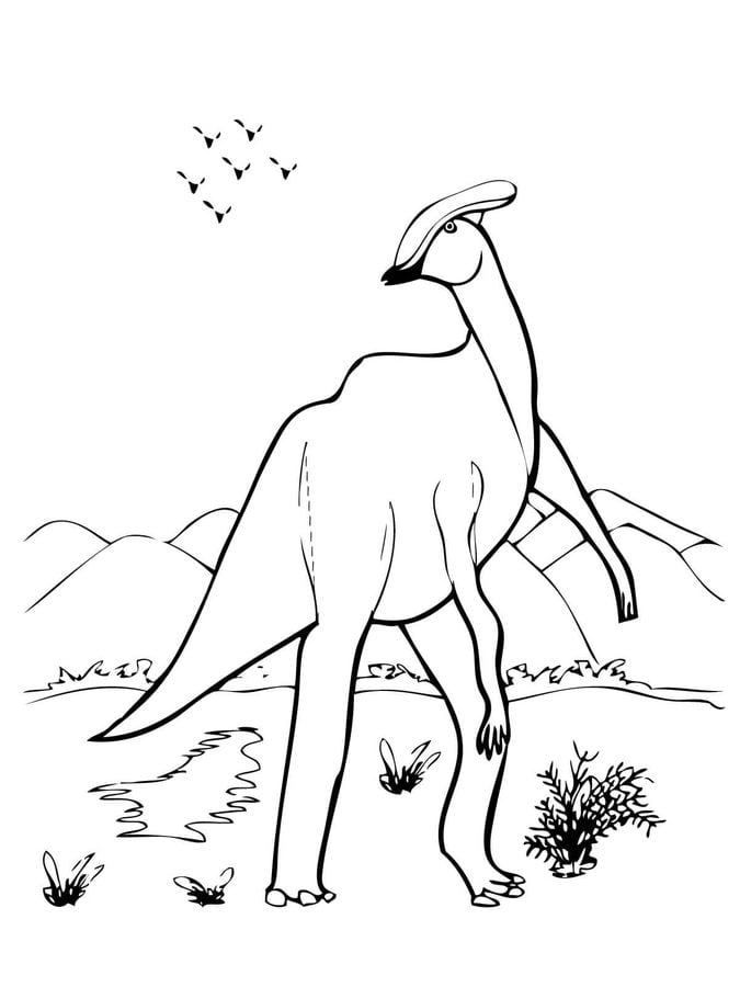 Dibujos para colorear: Hadrosaurus