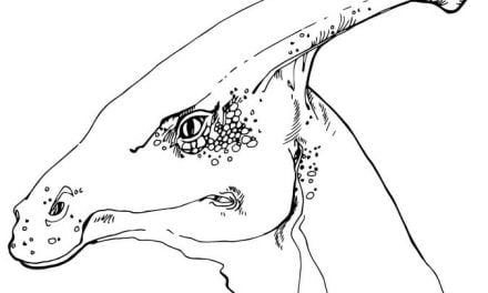 Coloring pages: Hadrosaurus