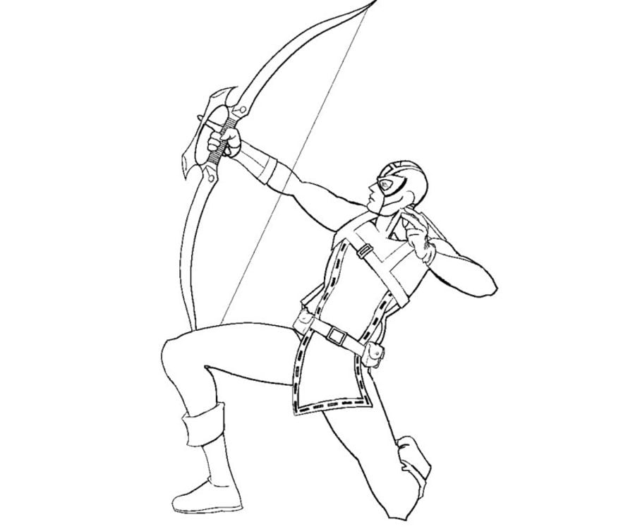 Coloring pages: Hawkeye