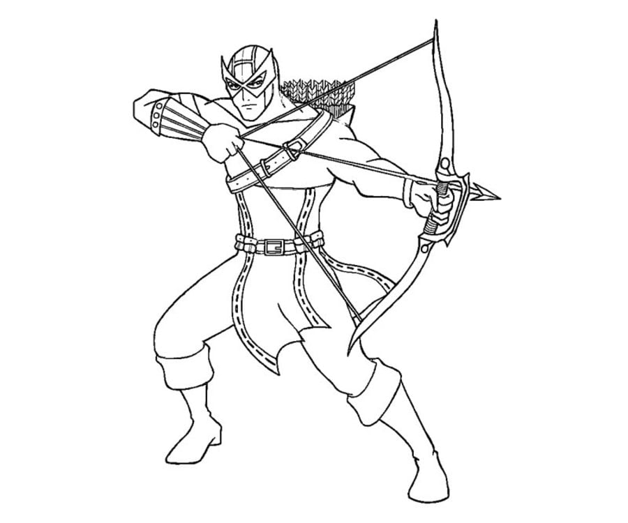 Coloring pages: Hawkeye