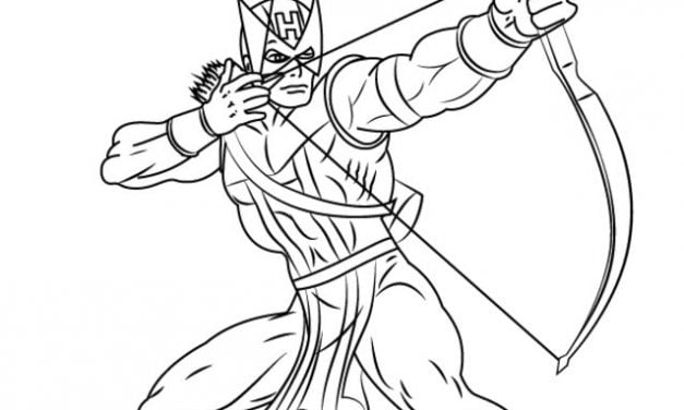 Coloring pages: Hawkeye