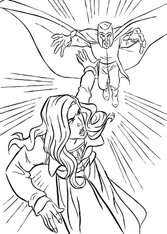Coloring pages: Jean Grey / Phoenix 10