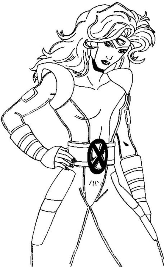 Dibujos para colorear: Jean Grey / Fénix