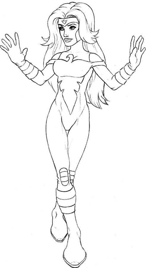 Coloring pages: Jean Grey / Phoenix 5