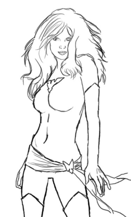 Coloring pages: Jean Grey / Phoenix