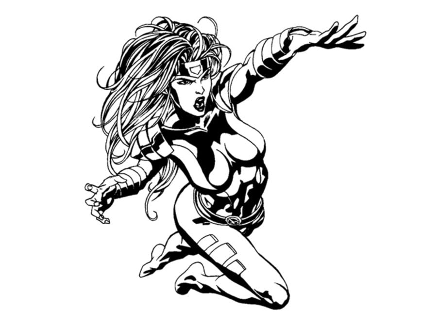 Coloring pages: Jean Grey / Phoenix 7
