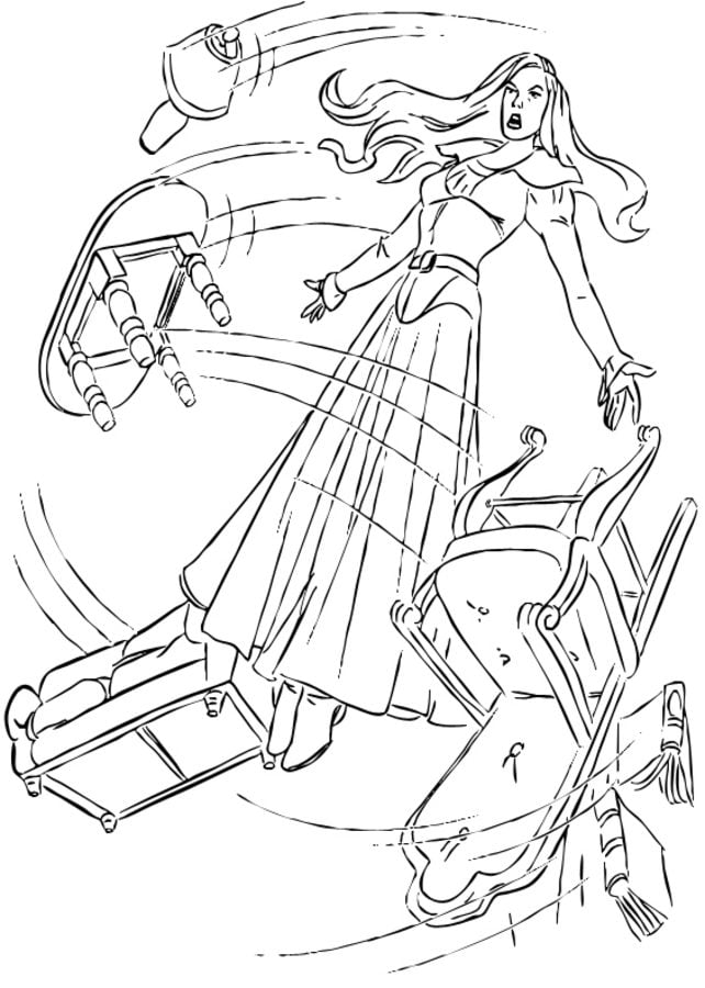 Coloring pages: Jean Grey / Phoenix 8