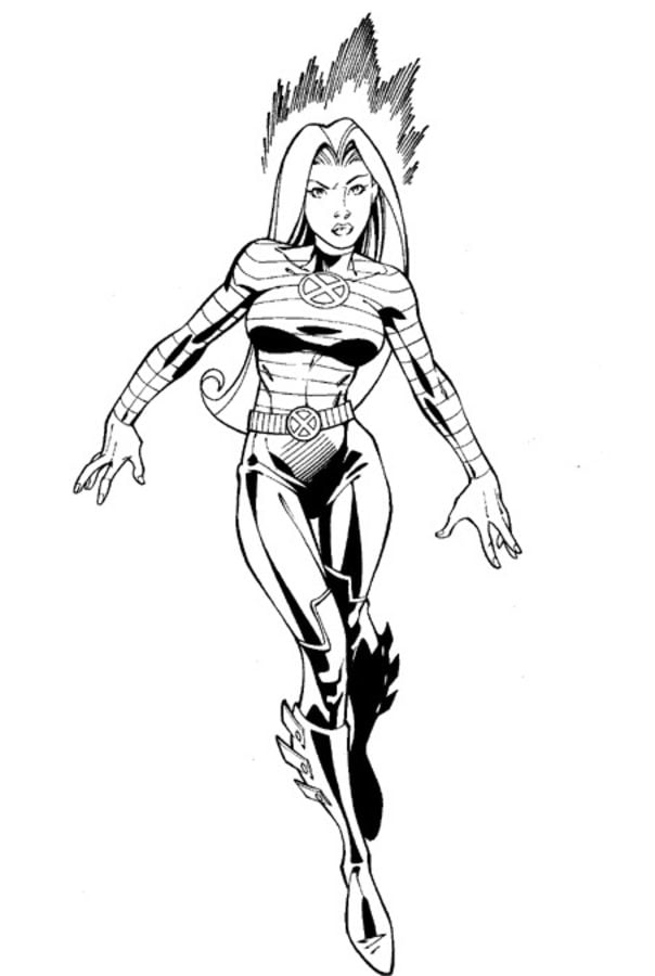 Coloring pages: Jean Grey / Phoenix 9