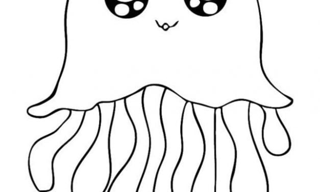 Coloring pages: Jellyfish