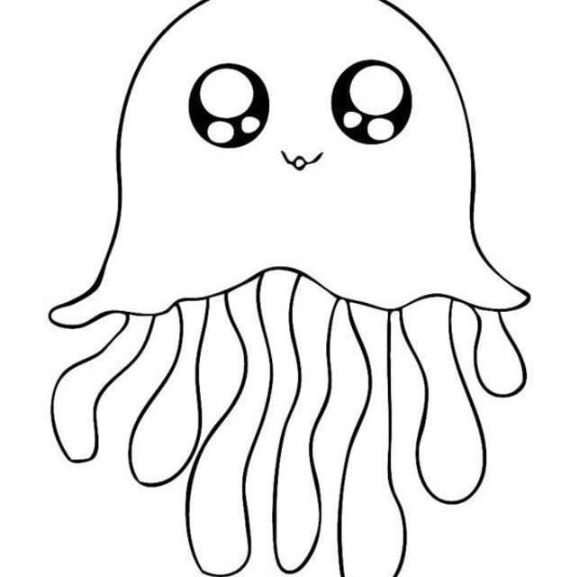 Coloring pages: Jellyfish
