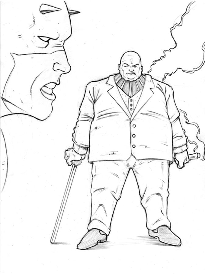 Coloring pages: Kingpin / Wilson Fisk 2