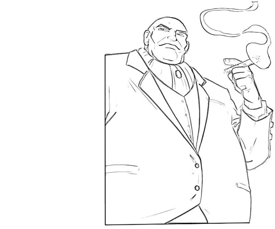 Coloring pages: Kingpin / Wilson Fisk 3