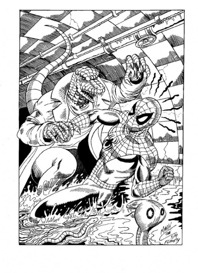 Coloring pages: Lizard / Curt Connors