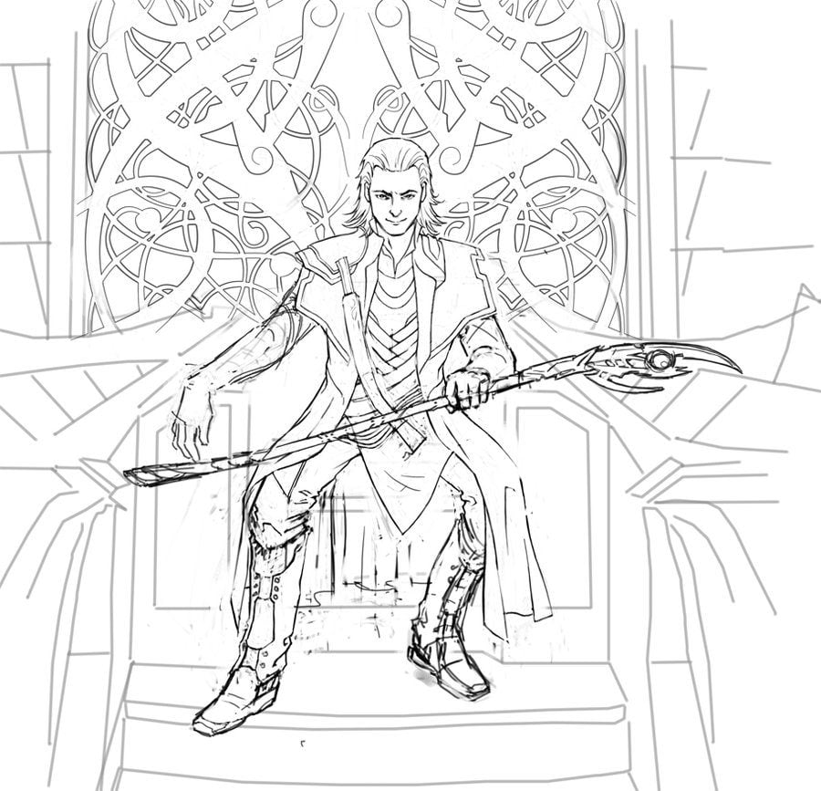 Coloring pages: Loki 2