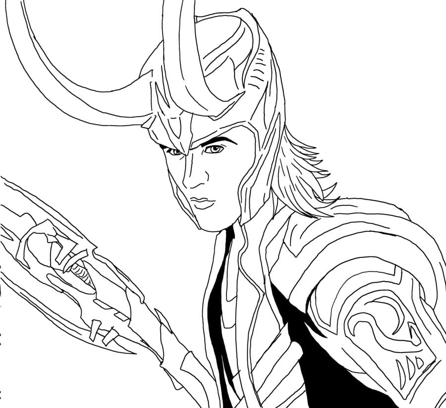 Dibujos para colorear: Loki