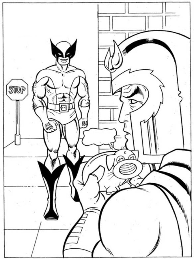 Coloring pages: Magneto