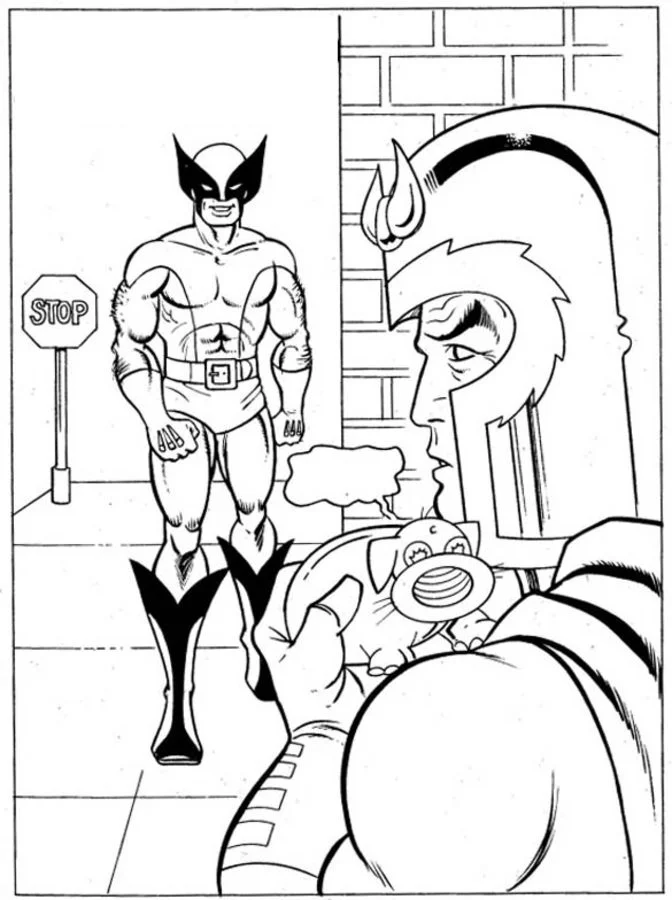 Ausmalbilder: Magneto 12