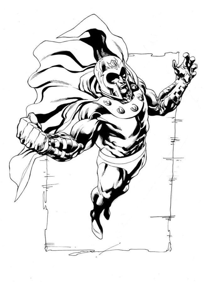 Coloring pages: Magneto, printable for kids & adults, free