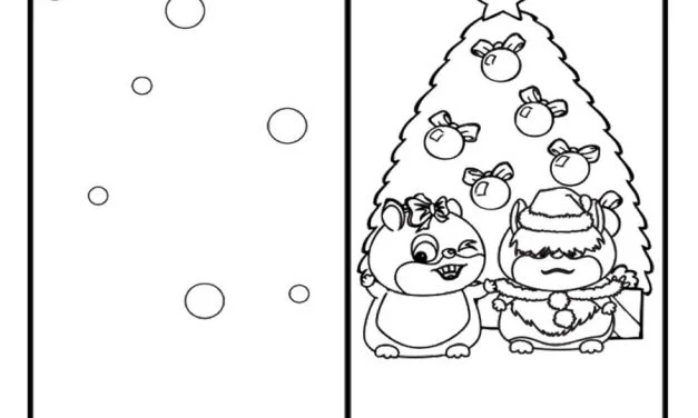 Coloring pages: Merry Christmas Cards